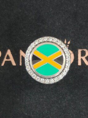 Pandora Jamaica Flag Charm for Pandora Bracelet Bead Charm